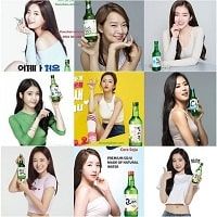Các mỹ nhân nổi tiếng quảng cáo soju